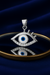 925 Sterling Silver Evil Eye Pendant – Protective Charm with Blue Enamel