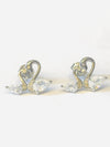 Twin Swan Zirconia Stud