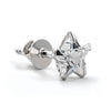 925 Silver White Star Stud for Men