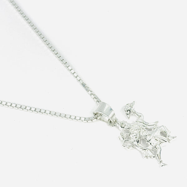 Hanuman Ji Pendant with Silver Chain – 925 Sterling Silver Men’s Jewellery