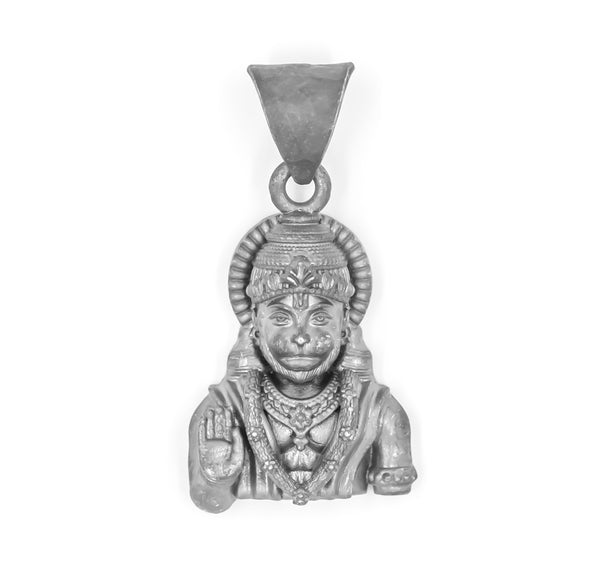 Hanuman Ji Pendant with Box Chain – 925 Sterling Silver