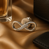 Silver Infinity Zirconia Stud – Endless Sparkle