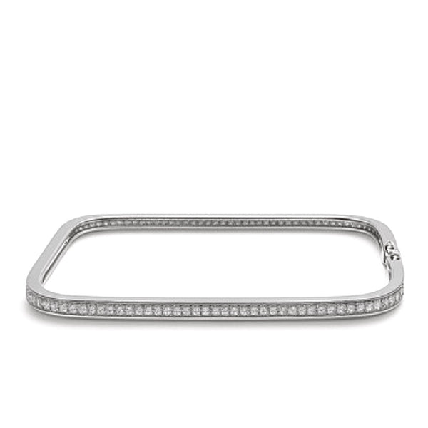 Square Zircon Kada – Grace with an Edge