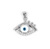 925 Sterling Silver Evil Eye Pendant – Protective Charm with Blue Enamel