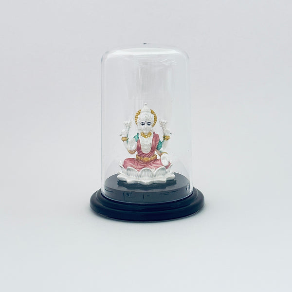 999 Pure Silver Lakshmiji Murti on Lotus
