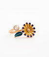 Sunlit Bloom Adjustable Sunflower Ring