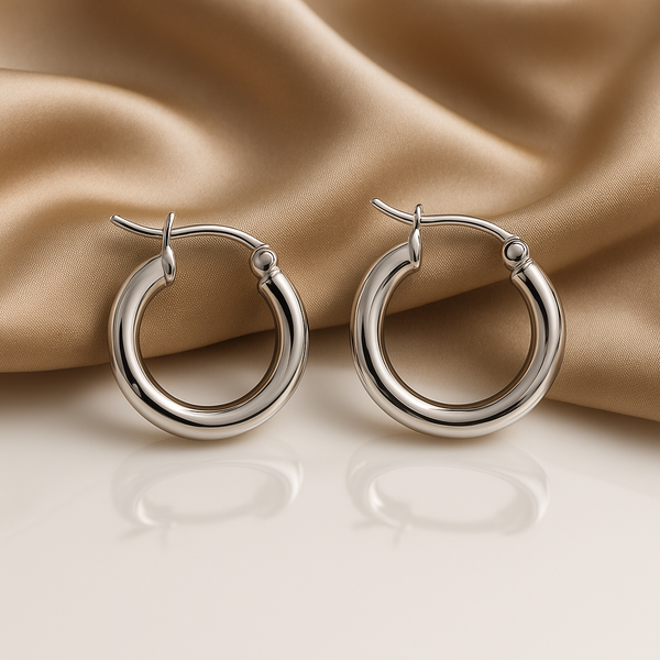 Classic Silver Hoop Earrings