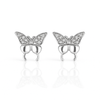 Butterfly Zirconia Stud