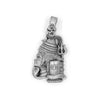 Shiv Ji Trishul Pendant with Box Chain – 925 Sterling Silver