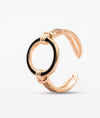 Midnight Halo Champagne Gold Ring