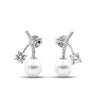 Pearl & Zircon Ear Climber