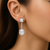 Cut Zirconia Drop Earrings