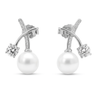 Pearl & Zircon Ear Climber