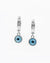 925 Silver Evil Eye Dangle Studs for Men
