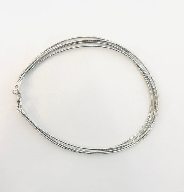 Multi-Layer Oxidise Silver Anklet in 925 Sterling Silver