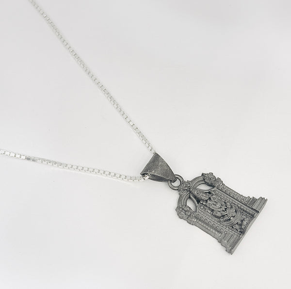 Tirupati Balaji Locket with Box Chain – 925 Sterling Silver