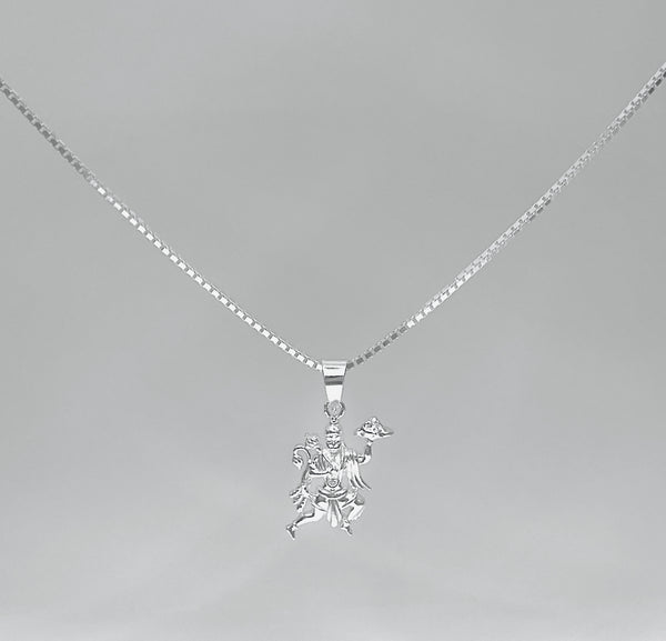 Hanuman Ji Pendant with Silver Chain – 925 Sterling Silver Men’s Jewellery