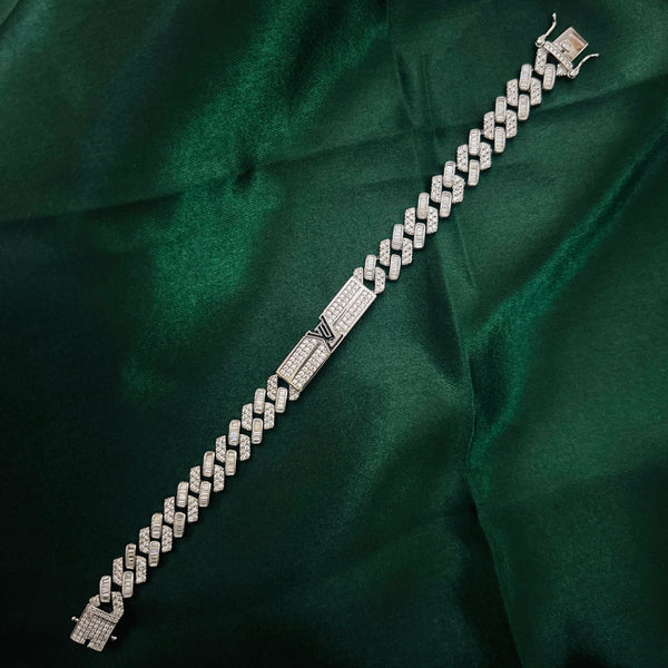 Diamond-Cut Cuban Link Gents Bracelet