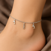 Dolphin & Infinity Charm Anklet in 925 Sterling Silver