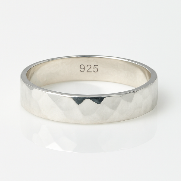 Faceted Texture Minimalist Band