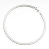 Italian Plain Silver Anklet in 925 Sterling Silver
