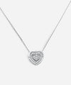 Radiant Double Heart Necklace – 925 Sterling Silver Charm with Flexible Big Heart Design