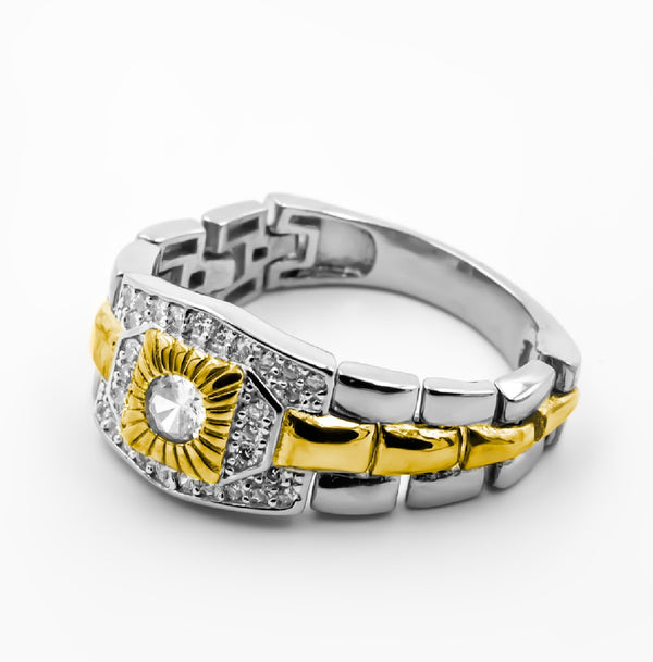 Silver Rolex Band Ring – Regal Flex