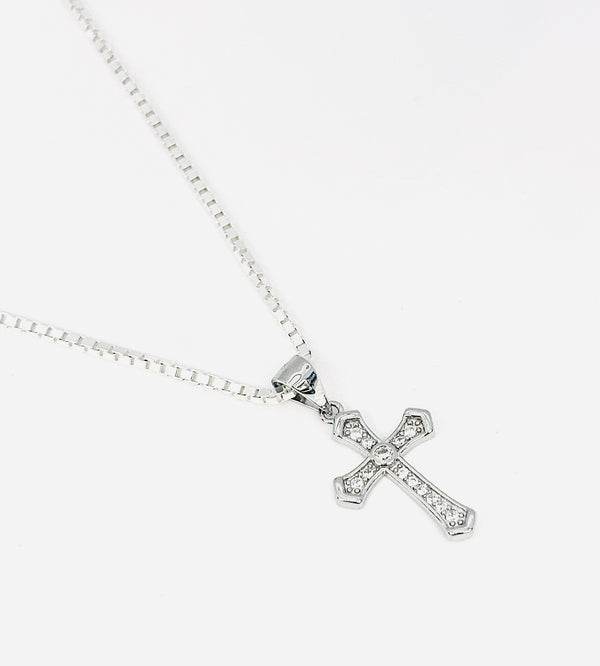 Sacred Cross Pendant with Silver Chain – 925 Sterling Silver Men’s Jewellery