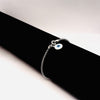 Oxidised Silver Evil Eye Charm Bracelet