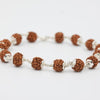 Sacred Rudraksha Silver-Link Bracelet