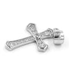 925 Sterling Silver Cross Pendant with Sparkling Detailing