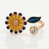 Sunlit Bloom Adjustable Sunflower Ring