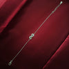 Silver Infinity Symbol Bracelet with Zircon Accents