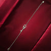 Silver Heart & Key Zirconia Bracelet – Unlock Love