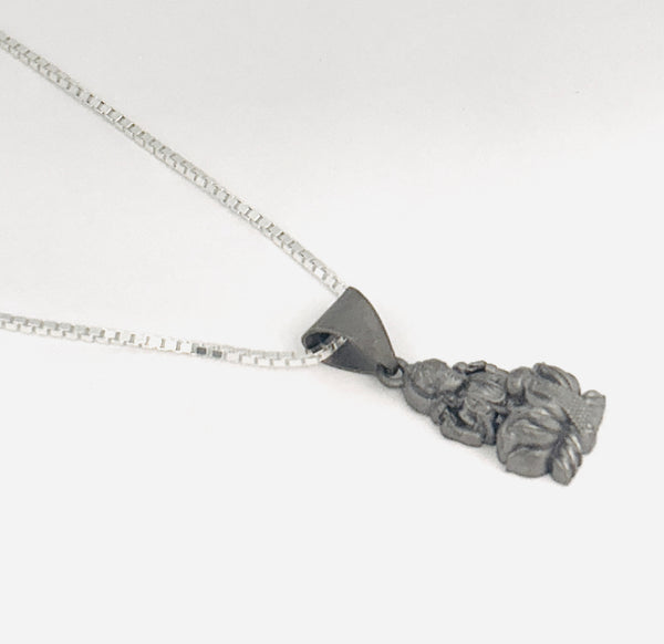 Divine Lakshmi Ji Silver Pendant with Chain – 925 Sterling Silver