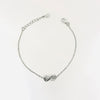 Silver Infinity Symbol Bracelet with Zircon Accents