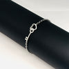 Silver Heart & Key Zirconia Bracelet – Unlock Love