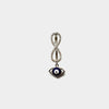 925 Sterling Silver Infinity Evil Eye Watch Charm with Zircon Accents