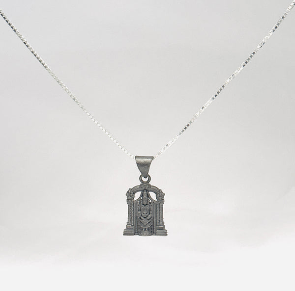 Tirupati Balaji Locket with Box Chain – 925 Sterling Silver