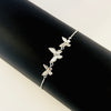 Butterfly Trio Bracelet with Mother-of-Pearl & Zirconia