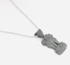 Ashoka Pillar Pendant with Box Chain – 925 Sterling Silver