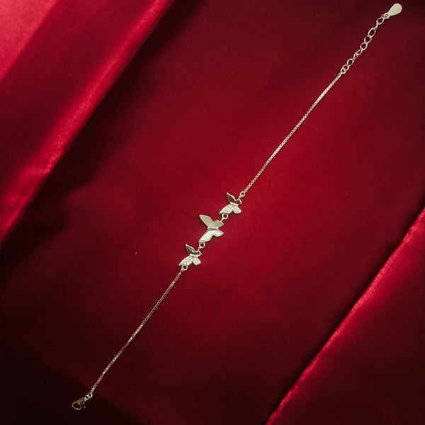 Butterfly Trio Bracelet with Mother-of-Pearl & Zirconia