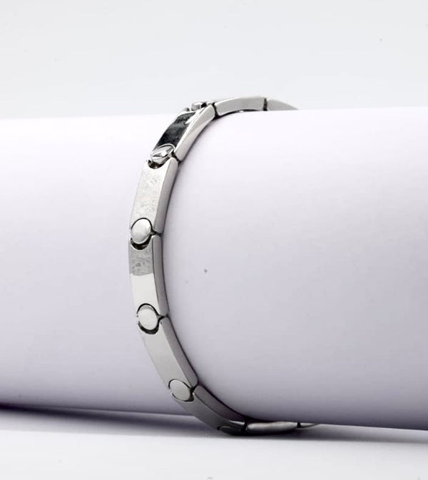 Mirror Finish Silver Gents Bracelet