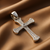 925 Sterling Silver Cross Pendant with Sparkling Detailing