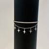 Starlight Charm Adjustable Bracelet with Dual Layer Design