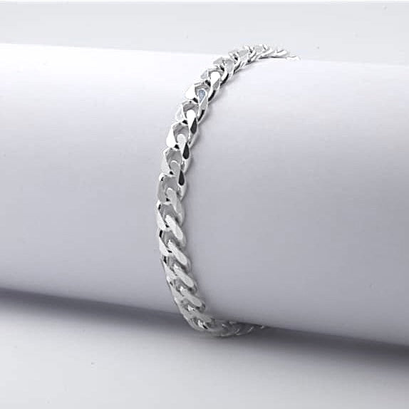 Classic Silver Cuban Link Bracelet