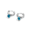 925 Silver Evil Eye Dangle Studs for Men
