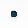 925 Silver Black Square Stud for Men