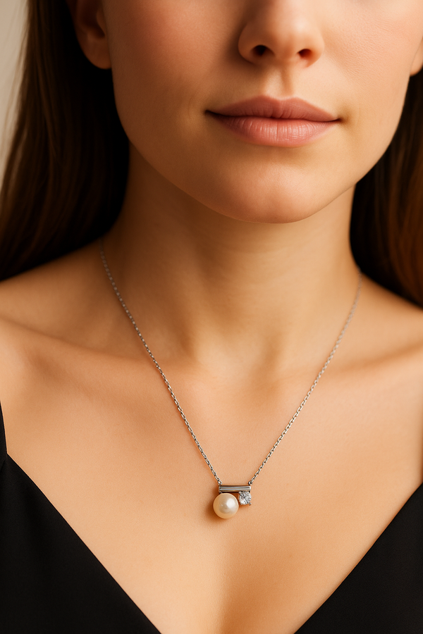 Pearl Glow Necklace | 925 Sterling Silver