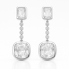 Cut Zirconia Drop Earrings